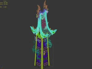 magic palace - attic 01 3D Model