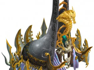 magic palace - dragon palace 01 3D Model