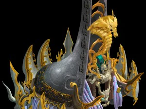magic palace - dragon palace 01 3D Model