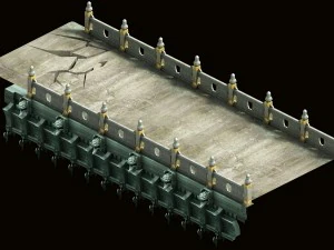 magic palace - stone bridge 03 3D Model