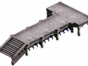 magic palace - stone bridge 04 Modelo 3D