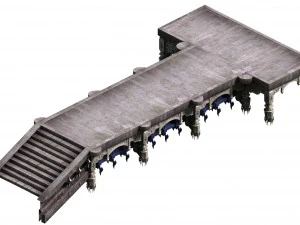 magic palace - stone bridge 04 3D Model