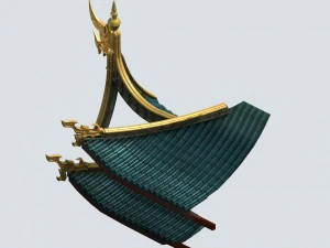 palais magique - toit 02 Modèle 3D