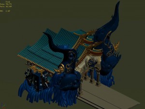 devil palace - central building Modello 3D