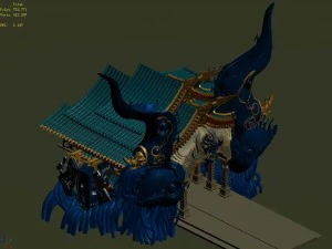 Дворец дьявола &mdash; центральное здание 3D Модель