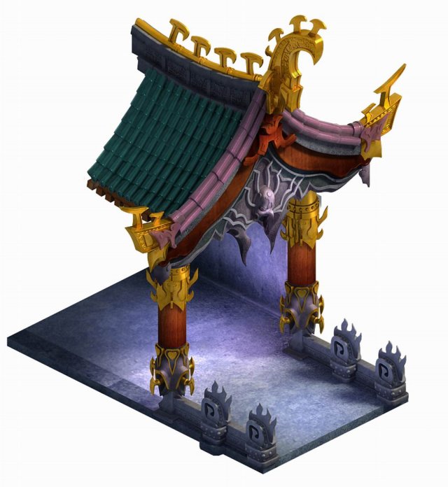 magic palace - decorative room 01 3D 모델 .c4d .max .obj .3ds .fbx .stl .blend 