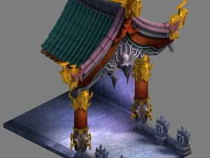 magic palace - decorative room 01 3D Model
