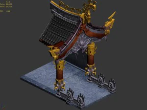 magic palace - decorative room 01 3D Model