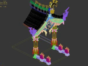 magic palace - decorative room 01 3D Model