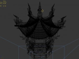 demon palace - decorative tower 01 3D Модель