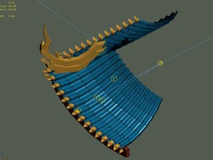 magic palace - decorative roof 01 3D Model