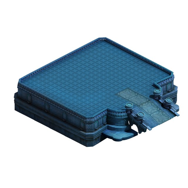 magic palace - religion - platform 002 3Dモデル .c4d .max .obj .3ds .fbx .stl .blend 