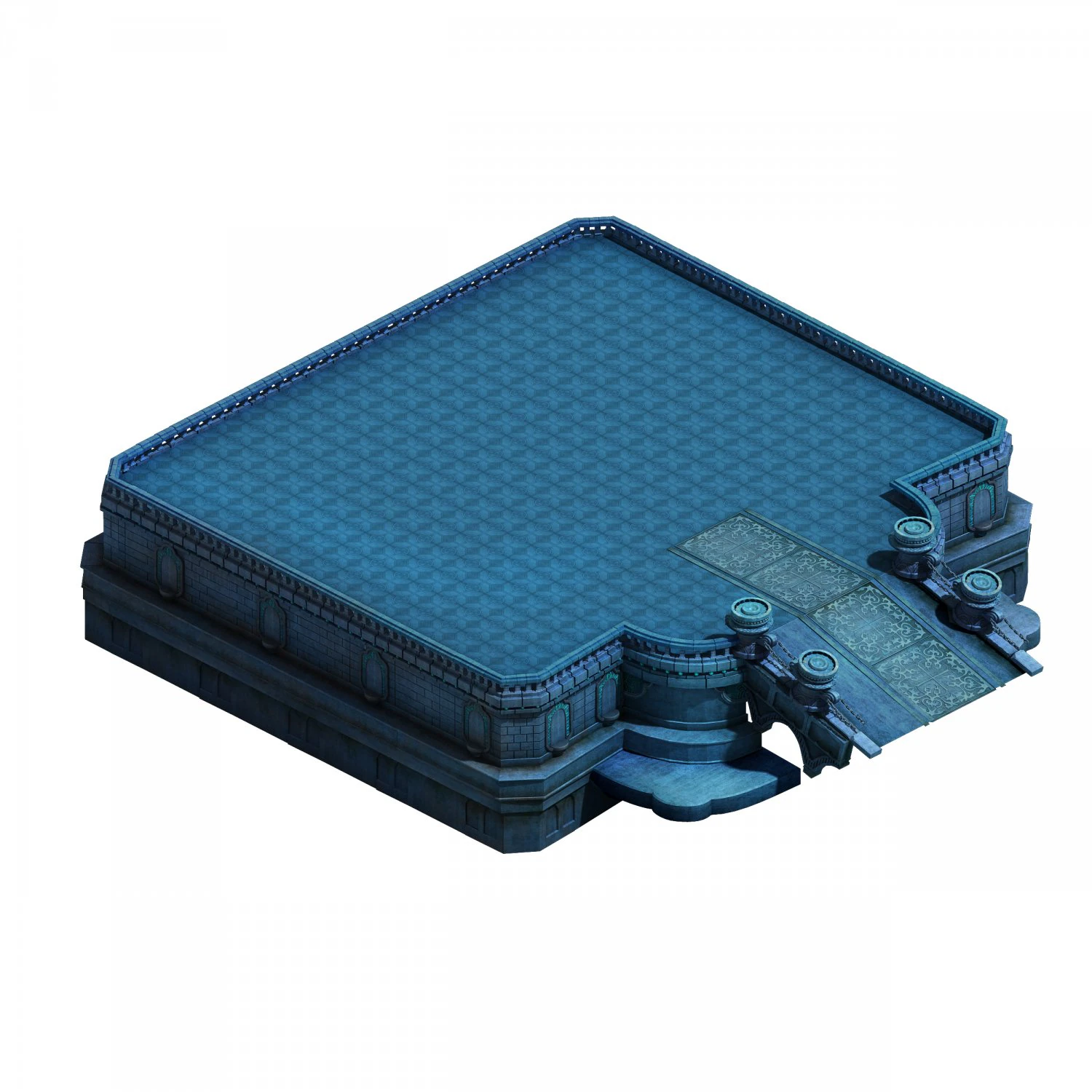 magic palace - religion - platform 002 3D Model .c4d .max .obj .3ds .fbx .stl .blend 