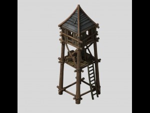vampire - chinatown - watch tower 01 3D मॉडल