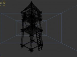 vampire - chinatown - watch tower 01 3D मॉडल