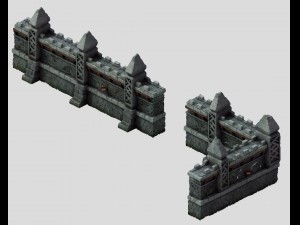 vampire - abbey facade 02 Modèle 3D