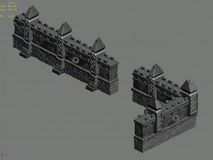 vampire - abbey facade 02 Modèle 3D