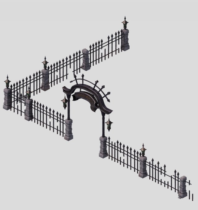 small manor -3 3D Model .c4d .max .obj .3ds .fbx .stl .blend