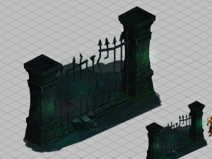 wicked creator - walls 01 3D Model