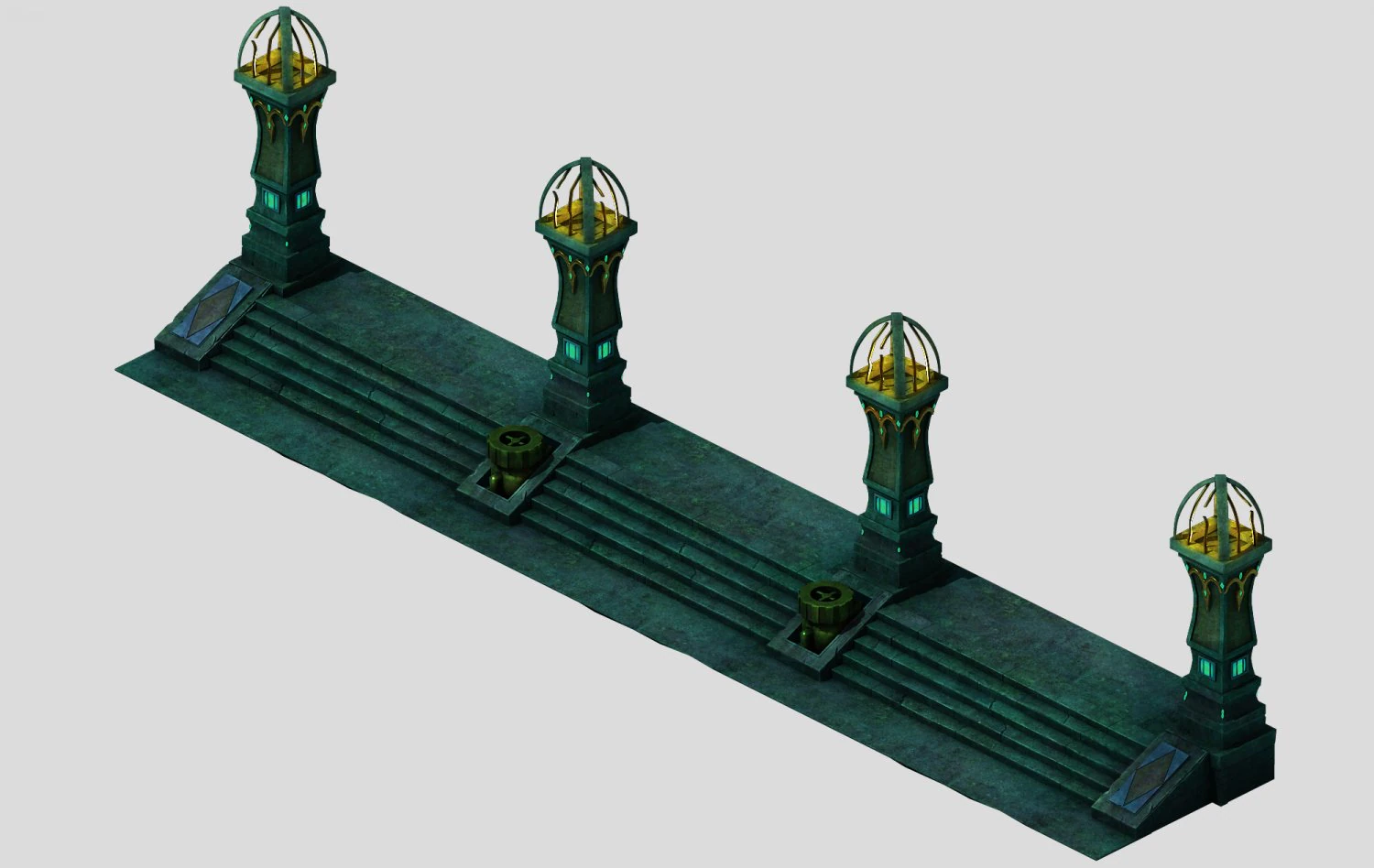 wicked creator - stone pedestal 3D Model .c4d .max .obj .3ds .fbx .stl .blend 