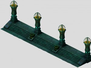 b&ouml;ser Sch&ouml;pfer - Steinsockel 3D Modell