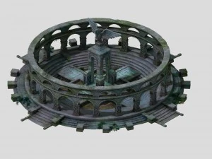 sennard - şehir merkezi dekorasyonu - roma canavarı 3D Model