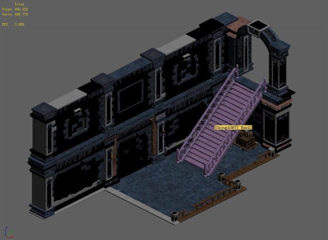 sinnar underground - stairs - walls 3Dモデル .c4d .max .obj .3ds .fbx .stl .blend 