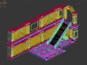sinnar underground - stairs - walls 3Dモデル