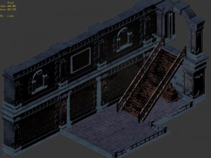 sinnar underground - wall -03 3D Модель