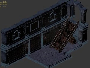 sinnar underground - wall -03 3D Model