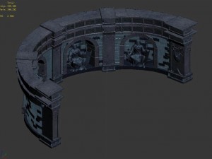 sinnar underground - wall -04 3D Model