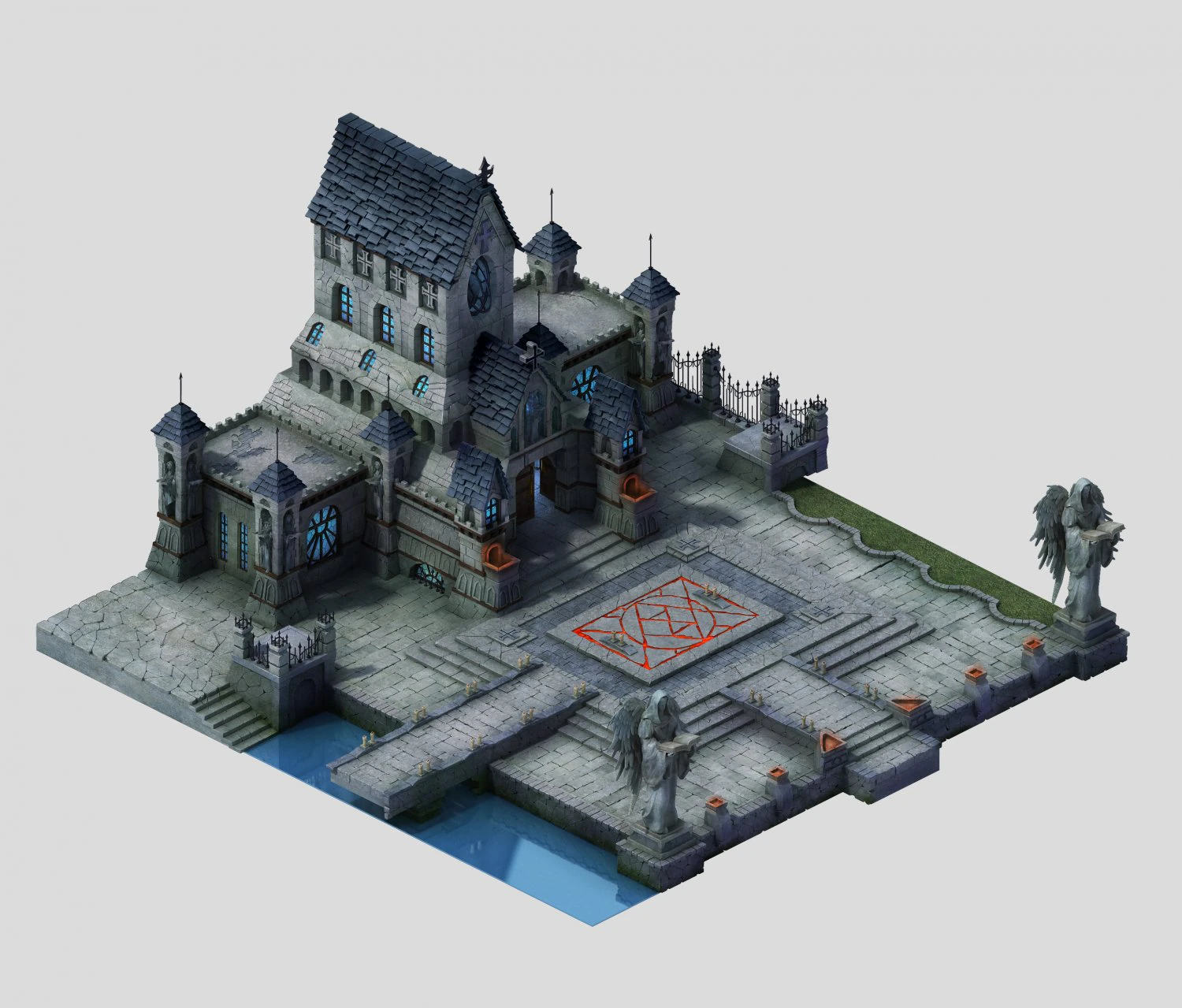 sennard - church 01 3D Model .c4d .max .obj .3ds .fbx .stl .blend