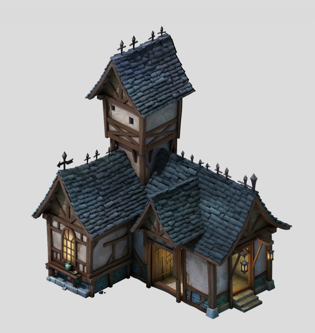 sennard - thatch 01 3D Модель .c4d .max .obj .3ds .fbx .stl .blend 