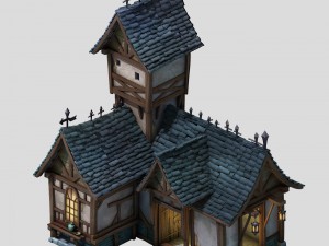 sennard - thatch 01 Modelo 3D