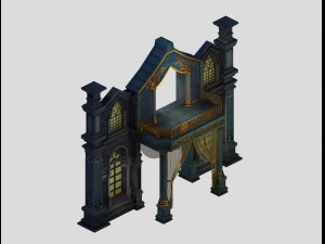 スナール - ドア - 壁 06 3Dモデル