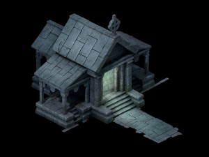 sennard - graveyard entrance 3D Модель