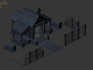 sennard - graveyard entrance 3D Модель