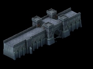 sennard - hills - city gate 01 3D Model