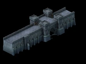 sennard - hills - city gate 01 3D Model