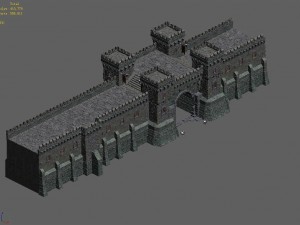 sennard - hills - city gate 01 3D Model