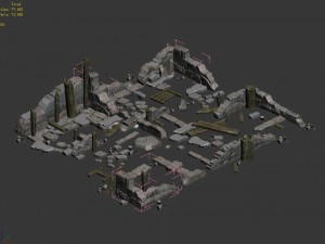senad hills - building ruin 1 3D 모델