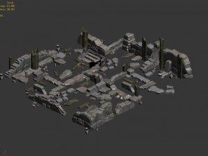 sennard hills - building ruin 02 3D 模型