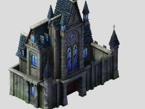 sennard hills - church building 01 Modèle 3D