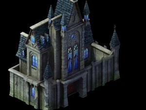 sennard hills - church building 01 3D Model
