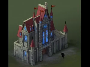 sennard hills - church building 01 3D Model