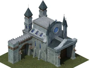 Sennard Hills - edificio della chiesa 02 Modello 3D