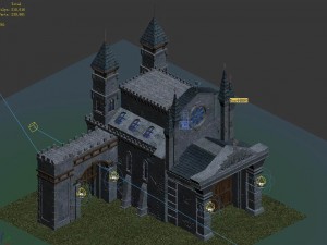 sennard hills - church building 02 3D 모델