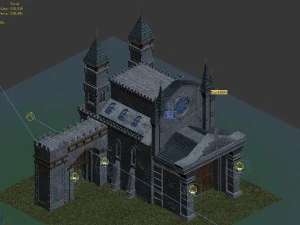sennard hills - church building 02 3D Model