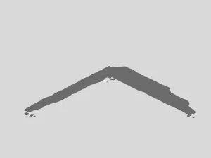 sennard - stone wall - damaged 3D Model