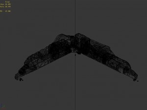 sennard - stone wall - damaged 3D-Modell